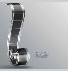 3d Film Strip Realistic Background