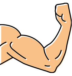 Arm Muscle Color Icon