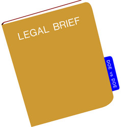 Brown Notebook Legal Brief