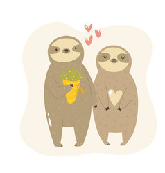 Funny Two Sloths In Love