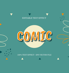 Comic Text Effect Modern Style