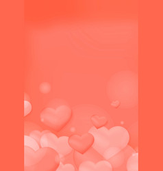 Heart Bubble Pattern Background