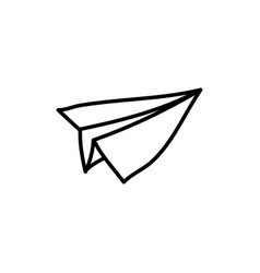 Paper Plane Hand Drawn Doodle