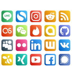 20 Professional Social Media Icons