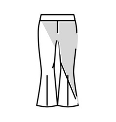 Bell Bottoms Pants Clothes Color Icon