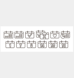 Calendar Icon Isolated Sketch Clipart