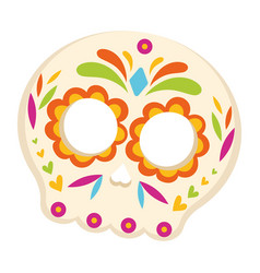 Cute Painted Dia De Los Muertos Skull