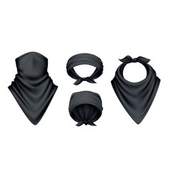 Black Bandana Realistic Set