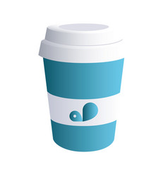 Coffee Cup Blue With Corporate Designs