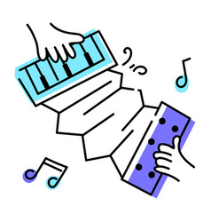 Accordion Music Hand Drawn Icon