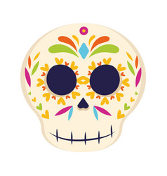 Cute Painted Dia De Los Muertos Skull