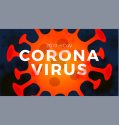 2019-ncov Coronavirus Cells On Red And Dark