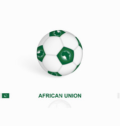 Soccer Ball With The African Union Flag Football