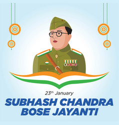 Subhash Chandra Bose Jayanti Banner Design