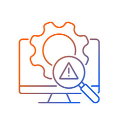 Threat Management Gradient Linear Icon