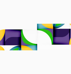 A Purple Yellow Green And Blue Geometric