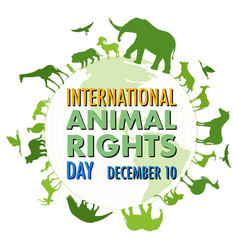 International Animal Rights Day Banner Design