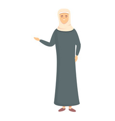 Muslim Woman Teacher Icon Cartoon Online