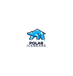 Polar Ice Bears Logo Design Icon