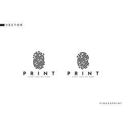 Abstract Fingerprint Logo