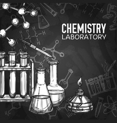 Chemistry Laboratory Chalkboard Background