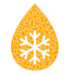 Gold Snow Fresh Drop Mosaic Icon