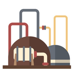 Chemical Plant Icon Heavy Industry Building