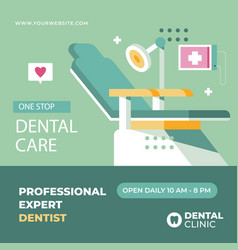 Flat Design Dental Clinic Posts