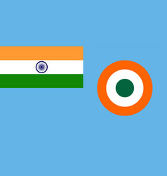 India Air Force Flag Isolated