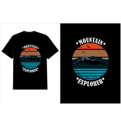 Mountain T Shirt Design Retro Vintage