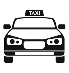 Taxi Car Icon Simple Airport Transfer