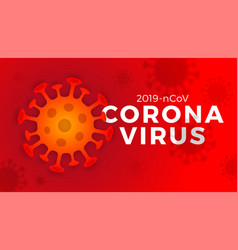 2019-ncov Coronavirus Cells On Dark Red