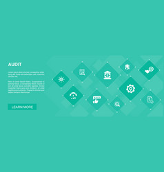 Audit Banner 10 Icons Conceptreview Standard