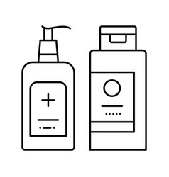 Cream Eczema Treatment Line Icon