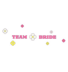 Team Bride Witch Flowers Bachelorette Party