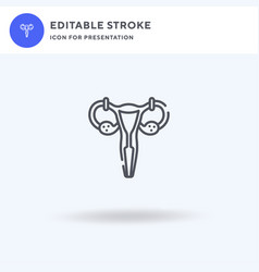 Tubal Ligation Icon Filled Flat Sign