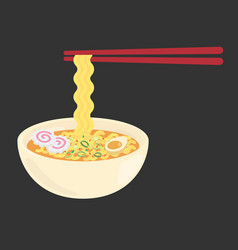 Use Chopsticks To Pinch The Spicy Instant Noodles