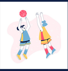 Women Playing Basketball