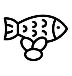 Fish Diet Icon Outline Run Program