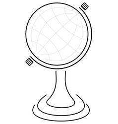 Globe Stand - Black Outline