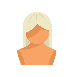 Character Wig Icon Flat Hair Style