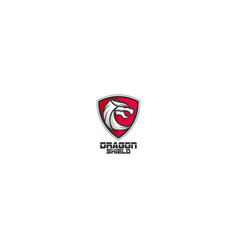 Dragon Shield Logo Design Icon