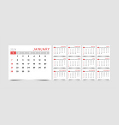 Monthly Calendar Template For 2024 Year With