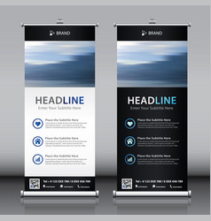 Simple Modern Roll Up Vertical Business Banner