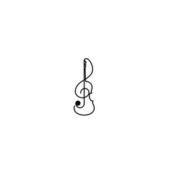 Violin And Note Logo