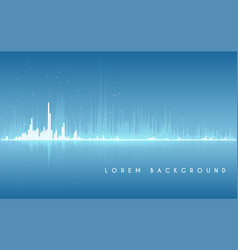 White And Blue Sound Equalizer Background