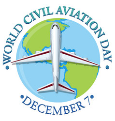 World Civil Aviation Day Banner Design