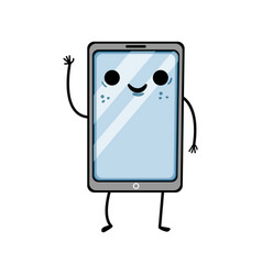 Mobile Phone Character Cartoon