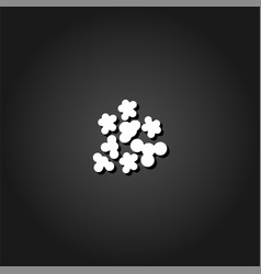 Popcorn Icon Flat