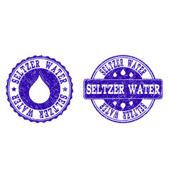 Seltzer Water Grunge Stamp Seals